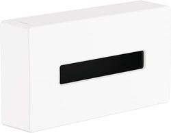 Hansgrohe 41774700 AddStoris Kosmetiktuchbox Mattweiß Oxyde de Tissu cosmétique, Blanc Mat