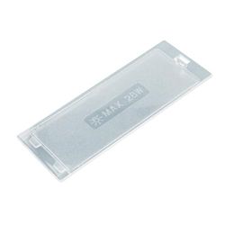 Paxanpax PCK675 Cooker Hood Bulb Light Diffuser Cover Panel - 145mm x 50mm