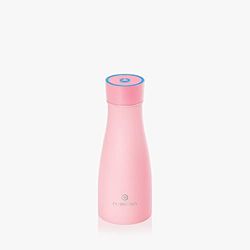 NOERDEN - Botella Inteligente Liz 350 - Botella de Agua Autolimpiable de Acero Inoxidable - Tapa sin BPA, Esterilización UV, Recordatorio de Hidratación e Indicador LED de Temperatura - 0,35l - Rosa