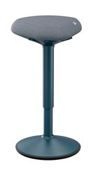 Leitz, Tabouret Assis-Debout Ergonomique, Pivotant & à bascule, Hauteur réglable de 57 à 82 cm, Chaise / Siège de bureau, Supporte jusqu'à 110kg, Gamme Ergo, Gris foncé, 65450089