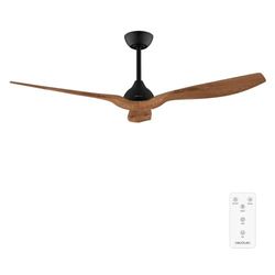 Cecotec Deckenventilator EnergySilence Aero 5200 BlackWood, DC-Motor 36W, Durchmesser 132 cm, Fernbedienung, Timer, Sommer und Winter, Blattrotation, Höhenverstellbar 12,5 oder 25 cm, Leise