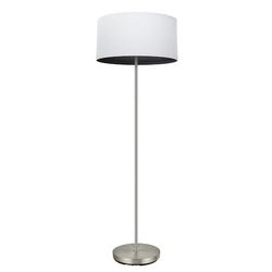 PRENDELUZ Table de salon 1 x E27 nickel/blanc, bois noir, dimensions 162 x 40 x 40 cm, idéale pour la décoration et l'utilisation dans la maison.