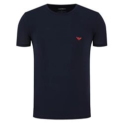 Emporio Armani T-Shirt Soft Modal, T-shirt Uomo, Blu Marino, XL