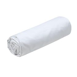 STOF - Påslakan - storlek 140 x 200 cm stor mössa 30 cm - kvalitet bomullspercale - 100% bomull certifierad - vit färg - Elysée modell - sängkläder för hem - mjukt och bekvämt