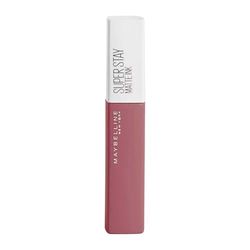Maybelline New-York - flytande matt läppstift - långvarigt - Superstay Matte Ink - nyans: Soloist (140), 5 ml