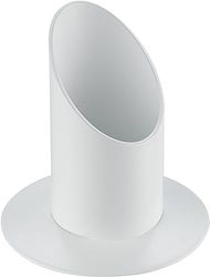 Rayher 2514102 Portavelas de Metal para Velas candelabro o Columna, Blanco Mate, ø 40 mm