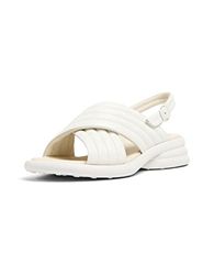 Camper Spiro Heeled Sandal, Vit Natural, 37 EU, Vit naturlig, 37 EU