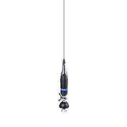 Albrecht Antena CB Midland Alan S9 Plus código T638 com cabo RG58 de 4 m, preto, prata