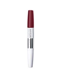 Maybelline New York Superstay 24Color Rossetto a Lunga Durata Doppio Gesto, Liquido Intenso e Balsamo per Fissare il Colore, 185 Rose Dust