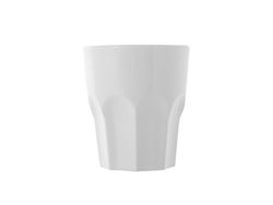 DEM SPA 47012 Lot de 4 Verres à Shot en copolymère styrène/méthacrylate de méthyle Blanc