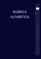 Rubrica Alfabetica: Organizzatore Alfabetico Con 4 Pagine per ogni Lettera, A5