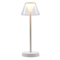 Lampada da tavolo a LED senza fili H34CM BEVERLY WHITE