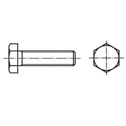 TOOLCRAFT 130620 Viti testa esagonale M4 10 mm Esagonale DIN 933 Acciaio galvanizzato zinco 100 pz.