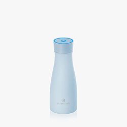 NOERDEN - Botella Inteligente Liz 350 - Botella de Agua Autolimpiable de Acero Inoxidable - Tapa sin BPA, Esterilización UV, Recordatorio de Hidratación e Indicador LED de Temperatura - 0,35l - Azul