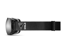 Vola Zippy Night masker (glas, zilverkleurig, gespiegeld) volwassenen, uniseks, zwart, 20
