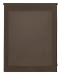 INTERBLIND Premium rolgordijn, lichtdoorlatend, glad, 160 x 250 cm (breedte x hoogte) - rolgordijn stofmaat 157 x 245 cm - lichtdoorlatend rolgordijn taupe - premium venster