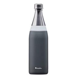 Aladdin Fresco Twist & Go Waterfles 0.6L Sage Groen – Dubbele Opening voor Gemakkelijk Vullen en Schoonmaken - Geschikt voor Koolzuurhoudende Dranken - BPA-Vrije Drinkfles - Vaatwasmachinebestendig