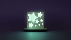 SMARTILE - ES0004 - carreaux de céramique, luminescent, miniglowing, étoiles