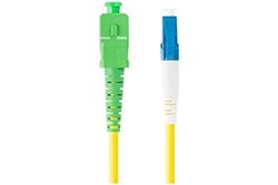 FIBRA 2M LANBERG MONO LC/UPC-SC/APC SIMPLEX G657A1 LSZH Gul