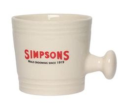 Simpsons Shaving Brushes Ciotola di porcellana L Simpsons, bianco, unica, standard