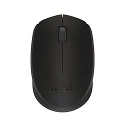 Logitech M171 Mouse Wireless per PC, Mac, Laptop, 2,4 GHz con Mini Ricevitore USB, Tracciamento Ottico, Durata della Batteria di 12 mesi, Ambidestro - Nero