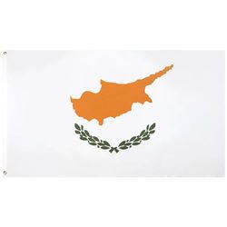 AZ FLAG - Drapeau Chypre - 150x90 cm - Drapeau Chypriote 100% Polyester Avec Oeillets Métalliques Intégrés - Pavillon 110 g