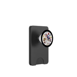 Regreso a la escuela Unicornio Niñas Estudiante 100 Días PopSockets PopWallet para MagSafe