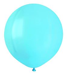 Pack 25 balloons in natural latex Premium Quality G150 (Ø 48cm / 19"), light blue