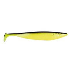 Asso Unisex – vuxen 10C4050801029904C10 A.S.O. Fiske gädda XXL Shad-300 Chatreuse svart gummifisk 30 cm, färgglad, normal