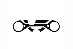 Puig 21382C Adesivo Protezione Serbatoio Yoke Modello X-Treme Carbon Look