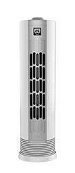 SHE Mini-torenventilator, effectieve ventilator voor binnenshuis, 3 snelheden, compact design, geluidsarme werking, 39 cm, wit