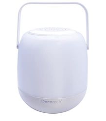 Lexibook Decotech - Leuchtender Bluetooth-Lautsprecher für unterwegs, wasserfest, wiederaufladbare Batterie, weiß/Mehrfarbig, BTL710