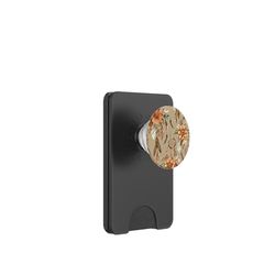 Patrón bohemio, plumas florales, estilo acuarela PopSockets PopWallet para MagSafe