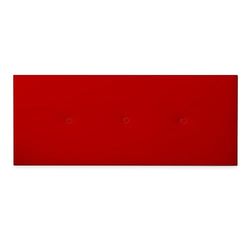 DUÉRMETE ONLINE Tête de lit Premium rembourrée modèle Milan | tapissée en Similicuir Haut de Gamme, Bois Cuir synthétique, Rouge, 160 x 60 cm (Cama 150)
