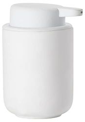 Zone Denmark Ume Distributeur de Savon Liquide en faïence avec revêtement Soft Touch Blanc
