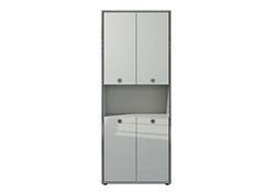 trendteam smart living Infinity - Armario para archivadores (76 x 192 x 37 cm), Color Gris Claro