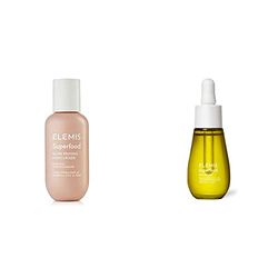 ELEMIS Superfood Glow Priming Moisturiser, Lightweight Face Cream for Smooth and Radiant Skin & Superfood Facial Oil, Nourishing Face Oil Formulated with 9 Antioxidant-Rich Superfoods