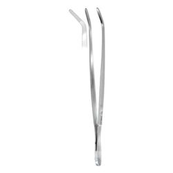 Hammacher Pinzette anatomiche in titanio, curve, design semplice, lunghezza 200 mm