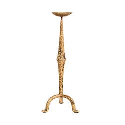 Biscottini candelabro Antico in Ferro battuto 18,5x18,5x46,5 cm - ​​Candelabro da Terra Finitura - Candeliere Shabby - Accessori Vintage casa arredo