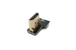 SYSTEM-S FPV adapter hona till HDMI 1.4 kontakt kabel vinkel i grått för HDTV multicopter