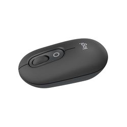 Logitech POP Mouse, ratón inalámbrico Bluetooth compacto y portátil con botones programables y clics discretos, tecnología Easy-Switch para alternar hasta 3 dispositivos, portátil, tablet, PC- Grafito