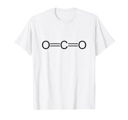 Co2 - Stampa geometrica molecolare scienza chimica divertente geek Maglietta