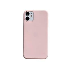 Zachte siliconen voor iPhone 12 Case, [Military Grade Drop Protection] [Anti-kras Microfiber Lining] Schokbestendige Beschermhoes Slim Thin Cover 6,1 inch, Lichtroze