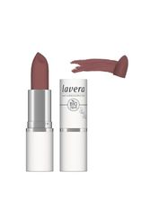 lavera Velvet Matt Lipstick - Auburn Brown 02 - natural cosmetics - Comfortable wear, no drying out the lips - Gluten free - Longlasting - Organic blossom butter & Organic sunflower oil - 4,5g