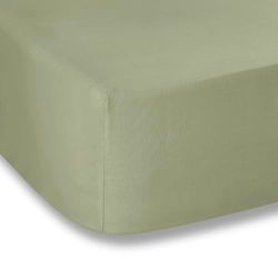Plain Dyed Military Green Fitted Sheet 140 x 200 cm