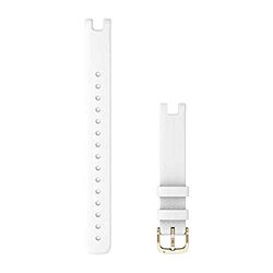 Garmin Correa de accesorio para reloj inteligente Lily GPS, piel italiana blanca (grande)