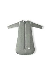 Nuvita MOOVO 90150 | Saco de Dormir de Invierno con Cremallera Central y Cremallera para pies, Acolchado de Materiales reciclados, Certificado Oeko Tex | 18-36 MONATS | Sage Green Floral
