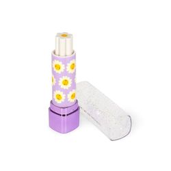 Legami - Xoxo radergummi - Lipstick, läppstiftsformat gummi, parfymerat, presentidé för barn, Daisy-tema