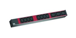 Bachmann 800.2332 Unidade de distribuição de energia (PDU) 1U preto, vermelho 11 saídas CA - Unidades de distribuição de energia (PDU) (Básico, 1U, alumínio, preto, vermelho, 11 saídas CA, C13