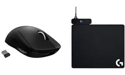 Logitech G PRO X SUPERLIGHT Mouse Gaming Wireless + Logitech G POWERPLAY Ricarica Wireless Tappetino Mouse